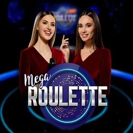 Mega Roulette online game logo by Pragmatic Play on bol-casino.eu
